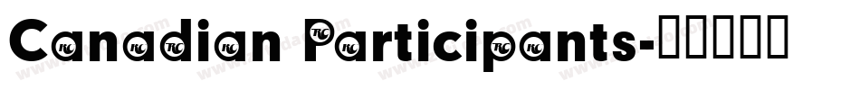 Canadian Participants字体转换